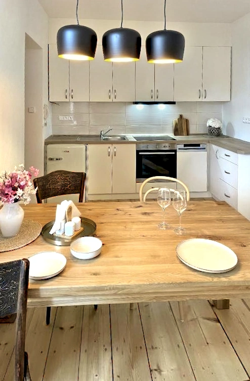 Apartment 2 kitchen and dining area